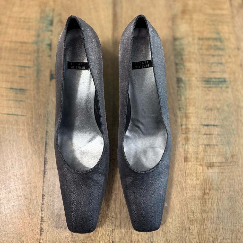 Stuart Weitzman Silver Heels